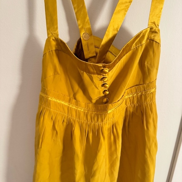 J CREW gold yellow silk flowy cami top - Picture 3 of 6